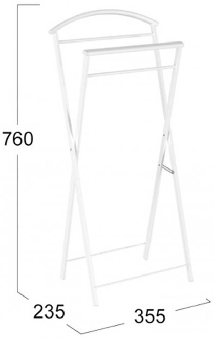 Костюмная вешалка Контур белый