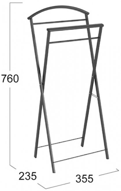 Костюмная вешалка Контур черный