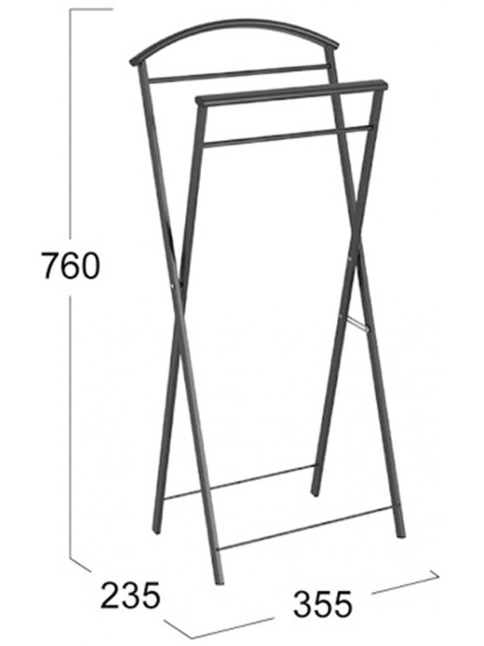 Костюмная вешалка Контур черный