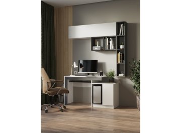 Комплект для кабинета Модена комплектация 5 белый / графит