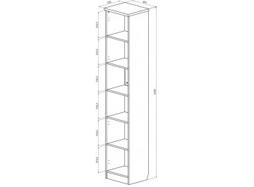 Комплект для кабинета С-222БН+ВИ-7 северное дерево светлое комплектация 1