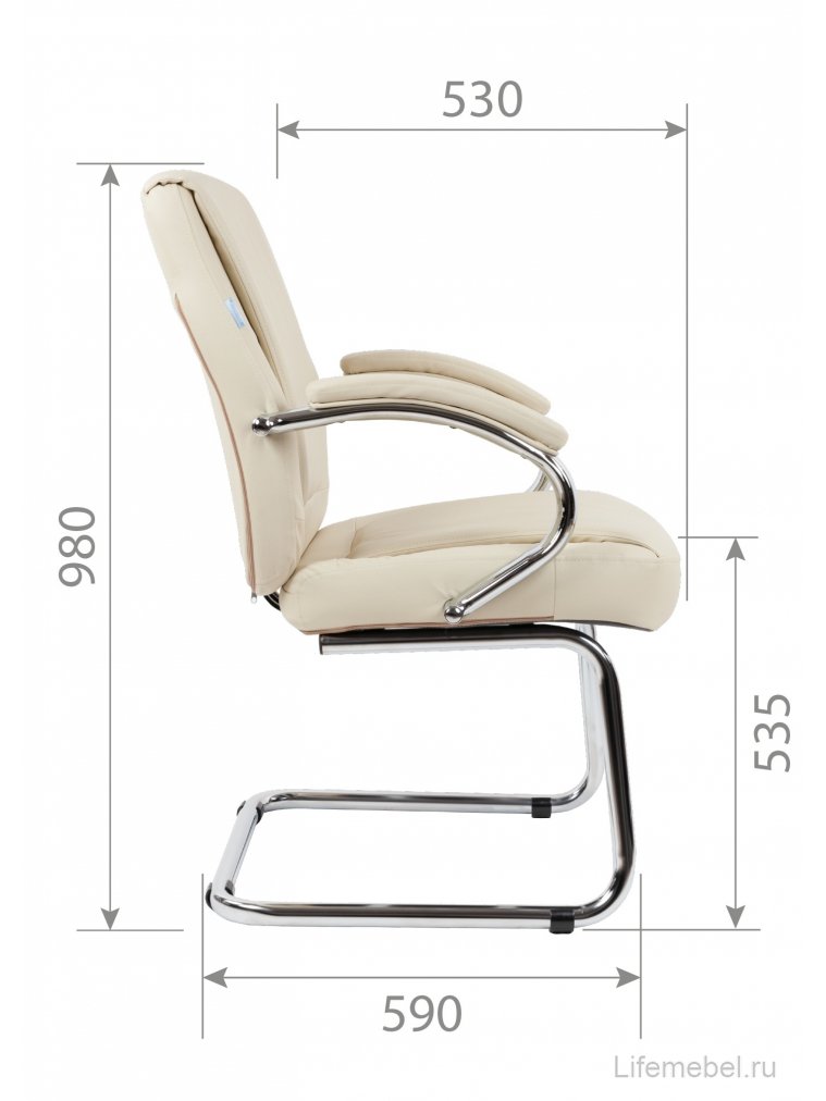 Офисный стул Chairman 794V экокожа бежевый