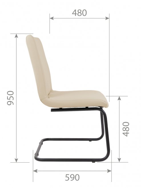 Офисный стул Chairman 919V экокожа бежевый