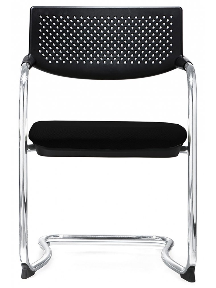 Офисное кресло Самба black CF CH-172C-BLACK-OS-01 хром / черный пластик / черная ткань