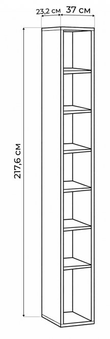 Стеллаж Роут дуб вотан
