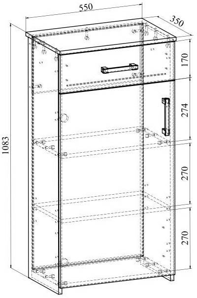 Тумба Агата АТ-2 северное дерево светлое