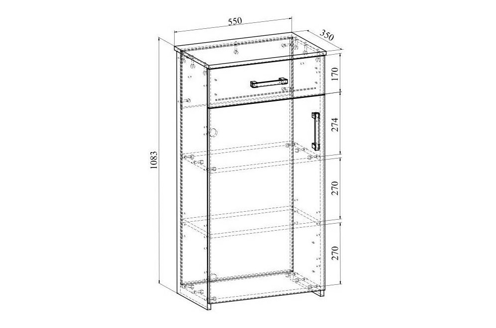 Тумба Агата АТ-2 северное дерево светлое