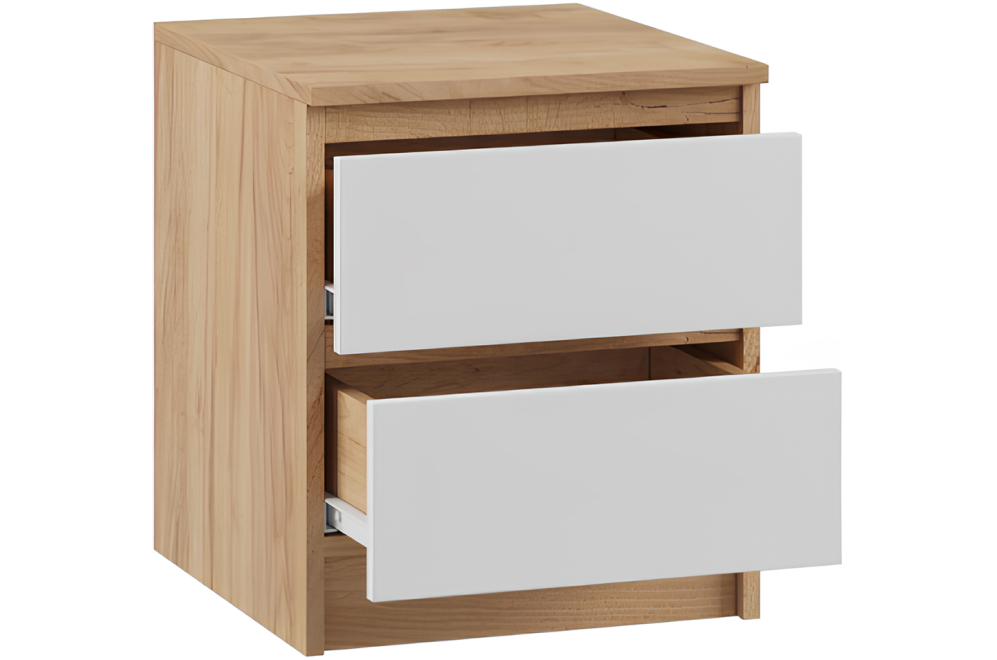 Тумба Мадера Т2М ЛДСП дуб крафт золотой / лдсп белый