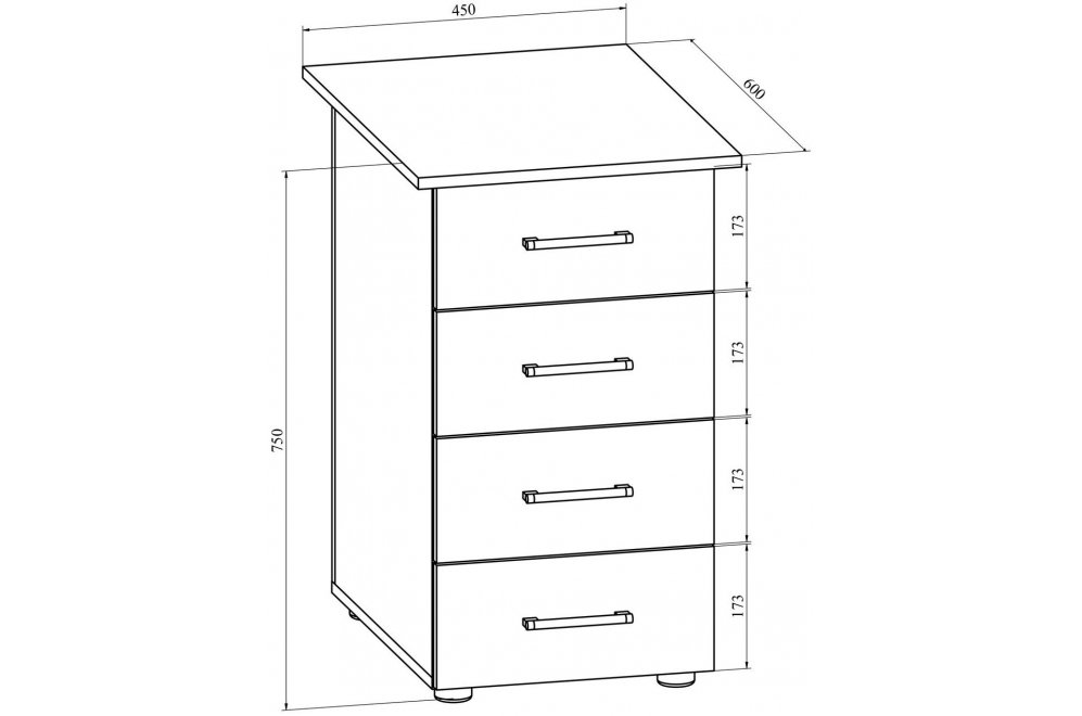 Тумба ОФ-20 северное дерево светлое