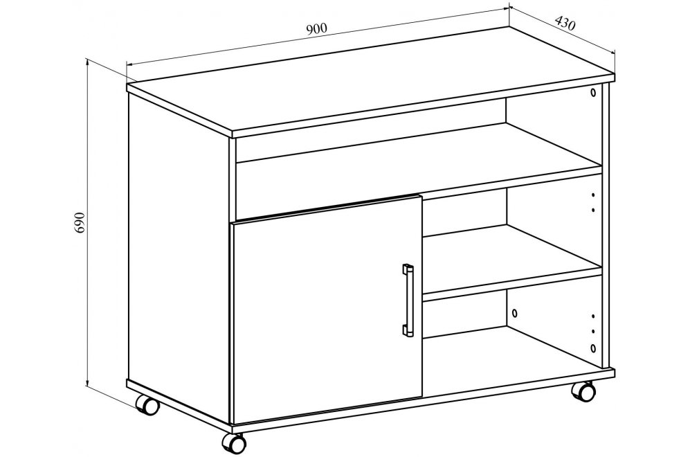 Тумба ОФ-23 венге мебель