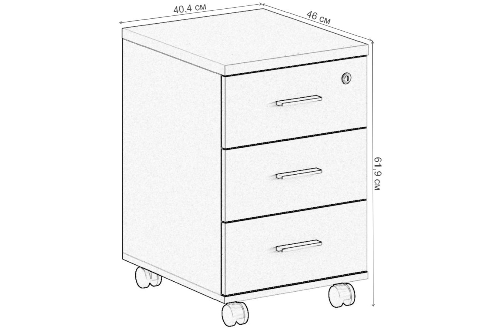 Тумба SG.611.OD.WH дуб темный / белый