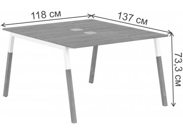 Стол для переговоров SkyLand FORTA FWST 1113 1180х1370х733