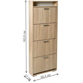 Обувница УК-4 дуб сонома