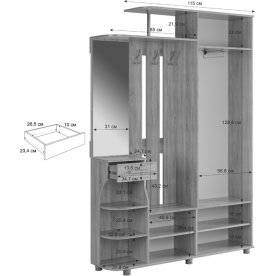 Готовая прихожая Барселона-2