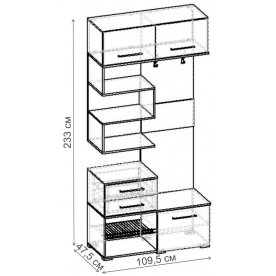 Готовая прихожая Дебют-01.01 ПР.060.01