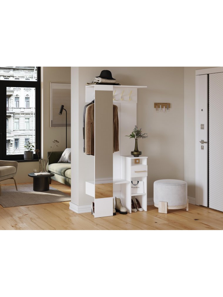 Готовая прихожая Рогес белая