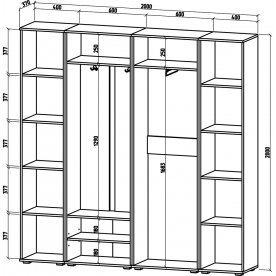 Готовая прихожая Тунис-5
