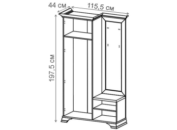 Готовая прихожая Kentaki S320-PPK/110L