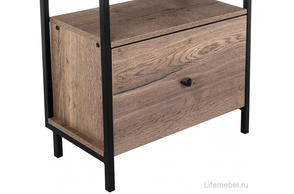 Готовая прихожая Лира дуб галифакс / черный матовый