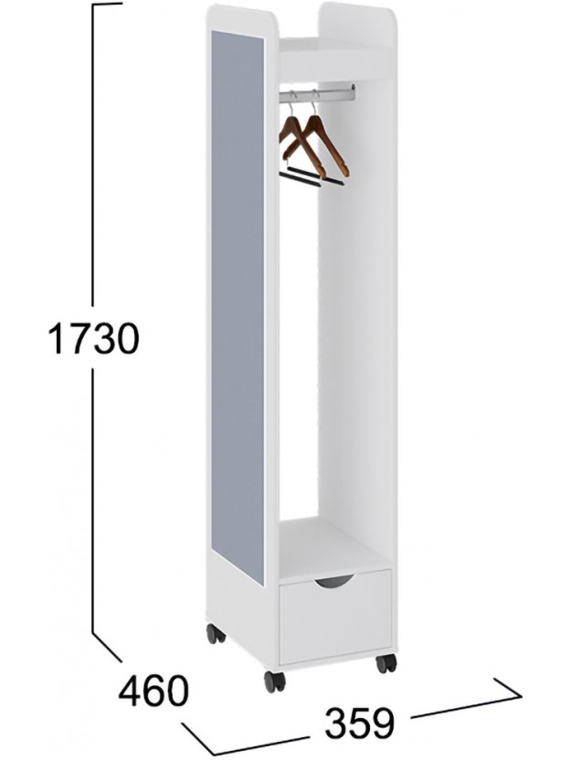 Готовая прихожая Лайт белый глянец