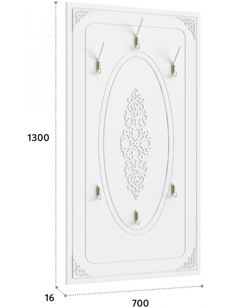 Модульная прихожая Ассоль белое дерево комплектация 6 (К)