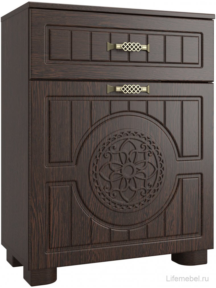 Модульная прихожая Монблан венге / орех шоколадный комплектация 4