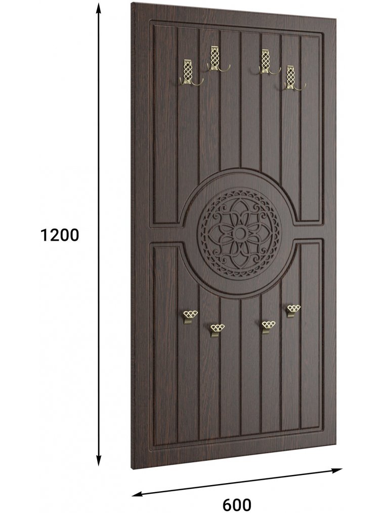 Модульная прихожая Монблан венге / орех шоколадный комплектация 5 (К)