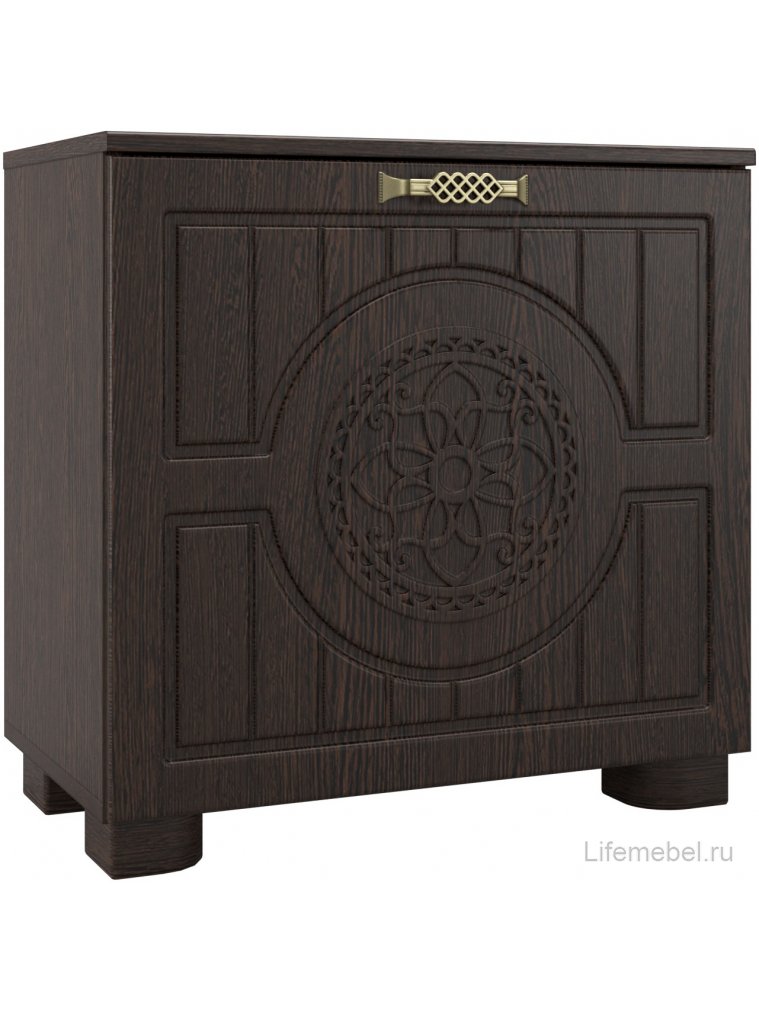 Модульная прихожая Монблан венге / орех шоколадный комплектация 5 (К)