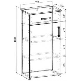 Модульная прихожая Агата комплектация 1