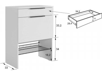 Модульная прихожая Баско К8 комплектация 8