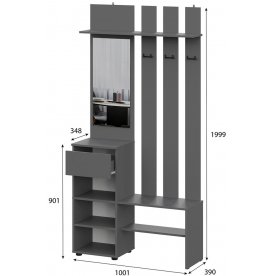 Модульная прихожая Денвер комплектация 1