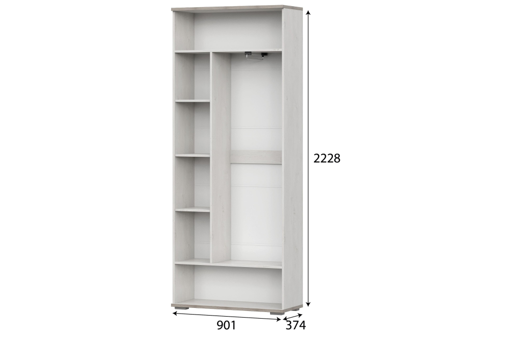 Модульная прихожая Македония комплектация 1 сосна санторини светлый