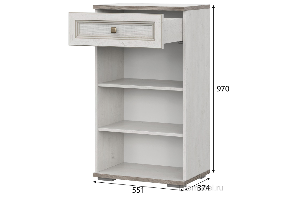 Модульная прихожая Македония комплектация 1 сосна санторини светлый