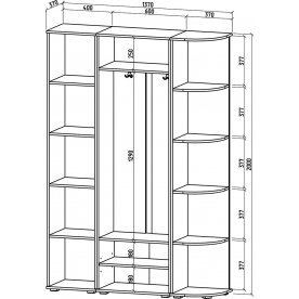 Модульная прихожая Тунис-2