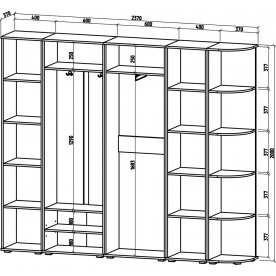 Модульная прихожая Тунис-6