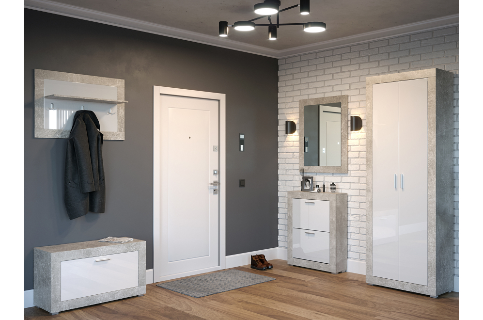 Модульная прихожая Миранда atelier / белый глянец