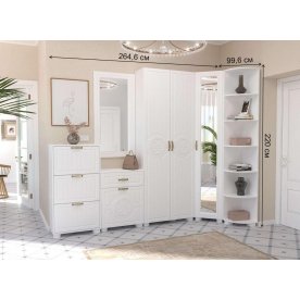 Модульная прихожая Монблан комплектация 1