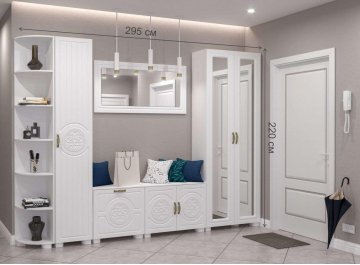 Модульная прихожая Монблан комплектация 2