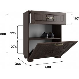 Модульная прихожая Монблан комплектация 3