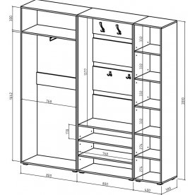 Модульная прихожая Марс-2