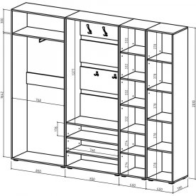 Модульная прихожая Марс-3