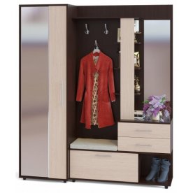 Модульная прихожая ВШ-11+ШО-2 венге / беленый дуб