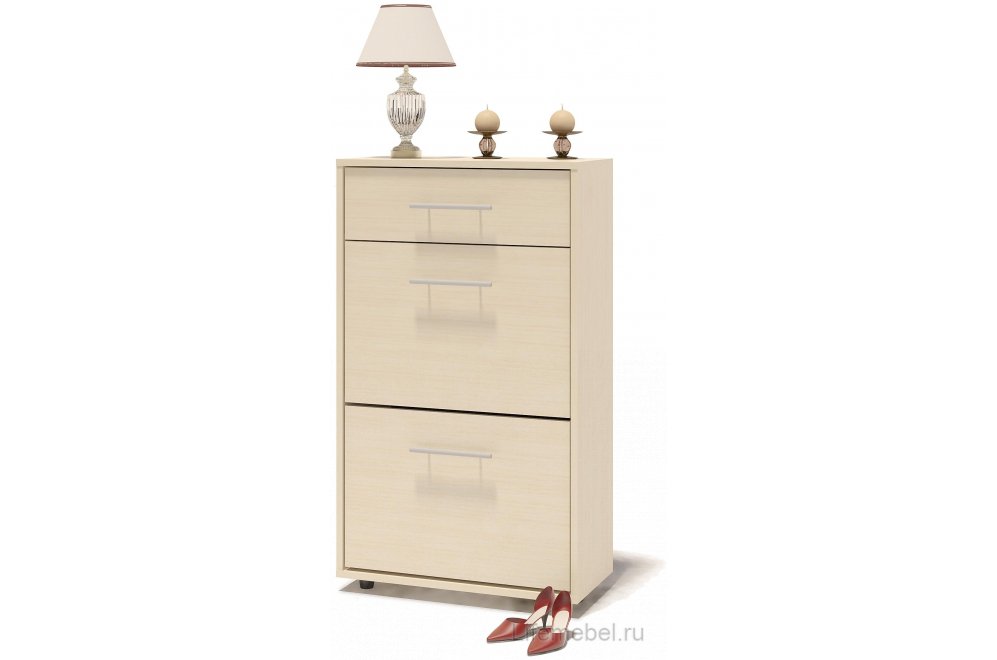 Модульная прихожая ВШ-3.1 + ТП-3 + ТП-2 + ПЗ-3 беленый дуб комплектация 2