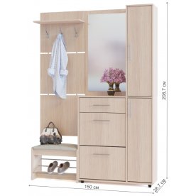 Модульная прихожая ВШ-5.1 + ТП-5 + ТП-4 + ПЗ-4 (комплектация 4)