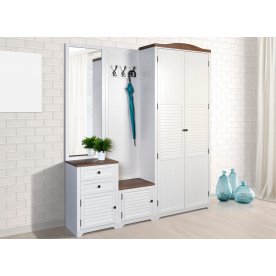 Набор мебели Катрин weave светлый / орех кантри