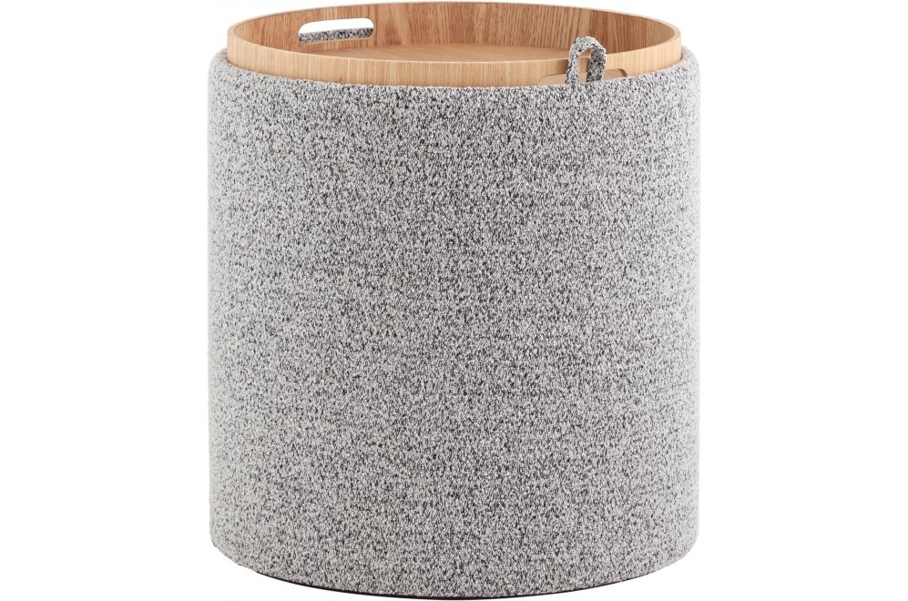 Пуф Брюгге S серый