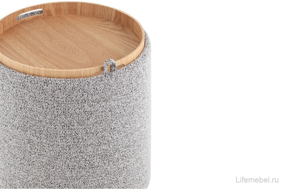 Пуф Брюгге S серый