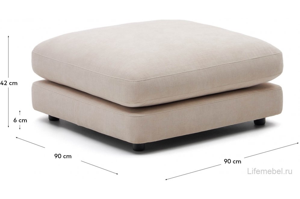 Пуф Gala бежевый