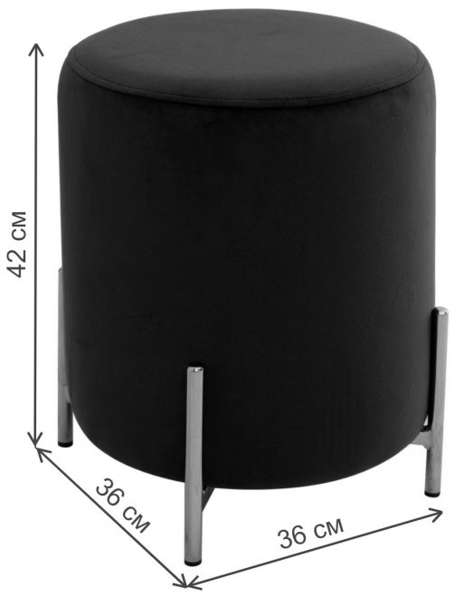 Пуф Rice Bluvel синий / золотой