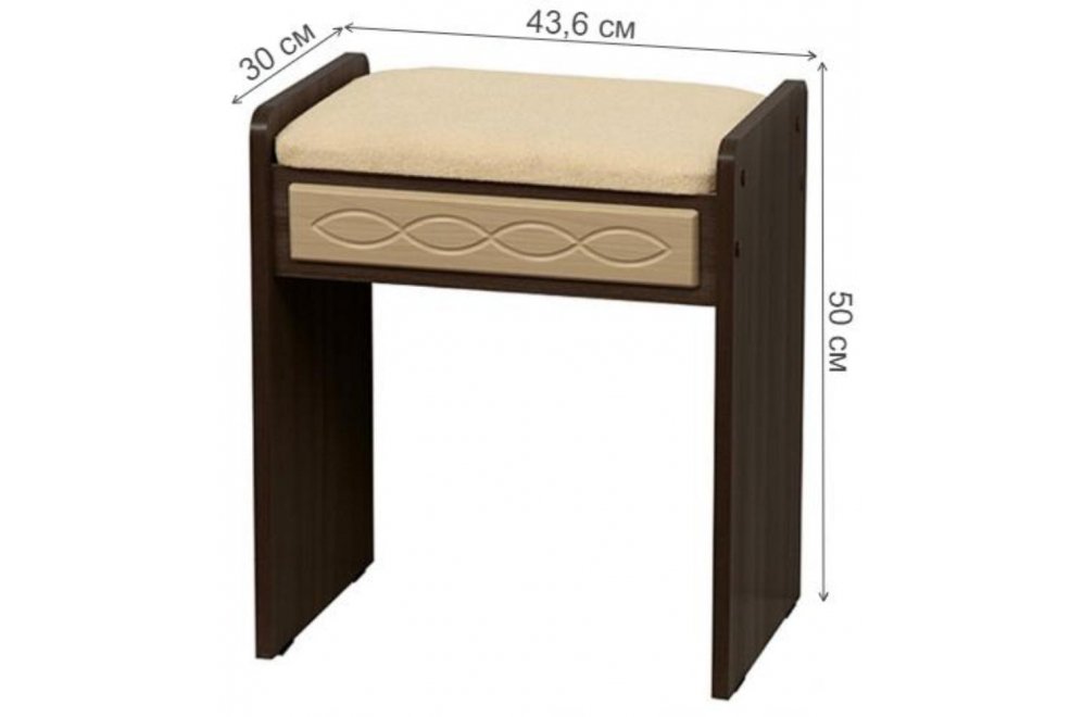 Банкетка П00164190 венге / клен азия